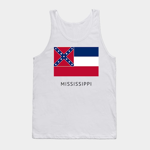 Mississippi state flag Tank Top by MARCHY